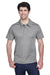 Team 365 TT21 Mens Command Performance Moisture Wicking Short Sleeve Polo Shirt Graphite Grey Model Front