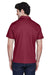 Team 365 TT21 Mens Command Performance Moisture Wicking Short Sleeve Polo Shirt Maroon Model Back