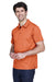 Team 365 TT21 Mens Command Performance Moisture Wicking Short Sleeve Polo Shirt Burnt Orange Model 3q