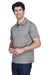 Team 365 TT21 Mens Command Performance Moisture Wicking Short Sleeve Polo Shirt Graphite Grey Model 3q