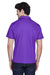 Team 365 TT21 Mens Command Performance Moisture Wicking Short Sleeve Polo Shirt Purple Model Back