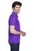 Team 365 TT21 Mens Command Performance Moisture Wicking Short Sleeve Polo Shirt Purple Model Side