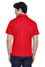 Team 365 TT21 Mens Command Performance Moisture Wicking Short Sleeve Polo Shirt Red Model Back