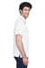 Team 365 TT21 Mens Command Performance Moisture Wicking Short Sleeve Polo Shirt White Model Side