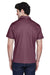 Team 365 TT21 Mens Command Performance Moisture Wicking Short Sleeve Polo Shirt Dark Maroon Model Back