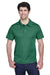 Team 365 TT21 Mens Command Performance Moisture Wicking Short Sleeve Polo Shirt Dark Green Model Front