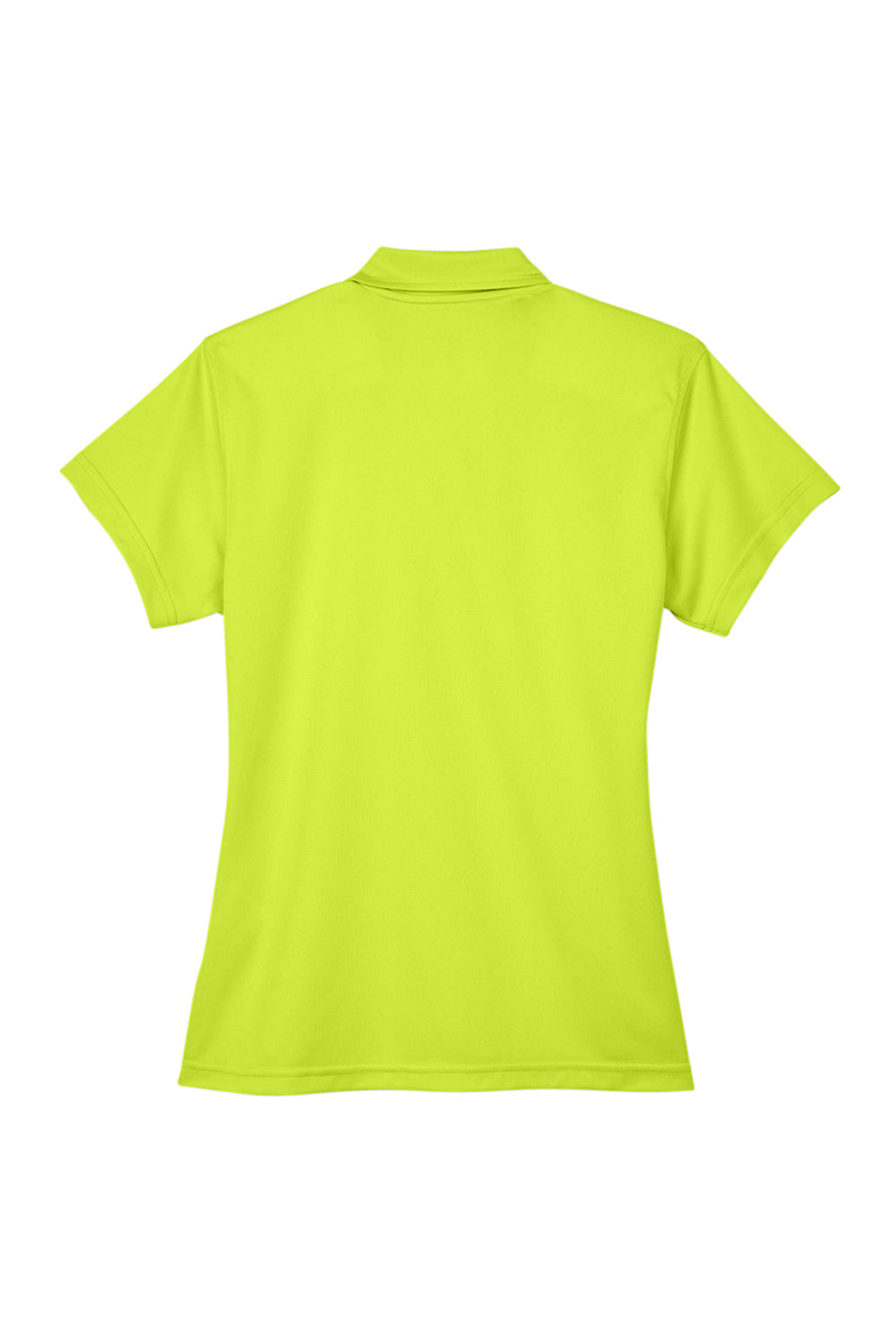 Team 365 TT21W Womens Command Performance Moisture Wicking Short Sleeve Polo Shirt Safety Yellow Flat Back