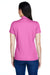 Team 365 TT21W Womens Command Performance Moisture Wicking Short Sleeve Polo Shirt Charity Pink Model Back