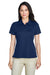 Team 365 TT21W Womens Command Performance Moisture Wicking Short Sleeve Polo Shirt Dark Navy Blue Model Front