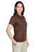 Team 365 TT21W Womens Command Performance Moisture Wicking Short Sleeve Polo Shirt Dark Brown Model 3q