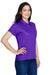 Team 365 TT21W Womens Command Performance Moisture Wicking Short Sleeve Polo Shirt Purple Model 3q