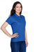 Team 365 TT21W Womens Command Performance Moisture Wicking Short Sleeve Polo Shirt Royal Blue Model 3q