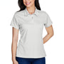 Team 365 Womens Command Performance Moisture Wicking Short Sleeve Polo Shirt - Silver Grey