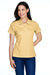 Team 365 TT21W Womens Command Performance Moisture Wicking Short Sleeve Polo Shirt Vegas Gold Model Front