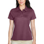 Team 365 Womens Command Performance Moisture Wicking Short Sleeve Polo Shirt - Dark Maroon