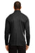 Team 365 TT31 Mens Zone Performance Moisture Wicking 1/4 Zip Sweatshirt Black Model Back