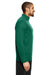 Team 365 TT31 Mens Zone Performance Moisture Wicking 1/4 Zip Sweatshirt Forest Green Model Side