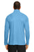 Team 365 TT31 Mens Zone Performance Moisture Wicking 1/4 Zip Sweatshirt Light Blue Model Back