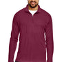 Team 365 Mens Zone Performance Moisture Wicking 1/4 Zip Sweatshirt - Maroon