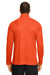 Team 365 TT31 Mens Zone Performance Moisture Wicking 1/4 Zip Sweatshirt Orange Model Back