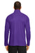 Team 365 TT31 Mens Zone Performance Moisture Wicking 1/4 Zip Sweatshirt Purple Model Back