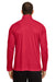 Team 365 TT31 Mens Zone Performance Moisture Wicking 1/4 Zip Sweatshirt Red Model Back