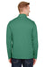 Team 365 TT31H Mens Zone Sonic Performance Moisture Wicking 1/4 Zip Sweatshirt Heather Forest Green Model Back