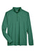 Team 365 TT31H Mens Zone Sonic Performance Moisture Wicking 1/4 Zip Sweatshirt Heather Forest Green Flat Front