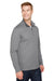 Team 365 TT31H Mens Zone Sonic Performance Moisture Wicking 1/4 Zip Sweatshirt Heather Dark Grey Model 3q