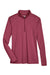 Team 365 TT31HW Womens Zone Sonic Performance Moisture Wicking 1/4 Zip Sweatshirt Heather Maroon Flat Front