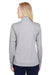 Team 365 TT31HW Womens Zone Sonic Performance Moisture Wicking 1/4 Zip Sweatshirt Heather Grey Model Back