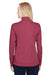 Team 365 TT31HW Womens Zone Sonic Performance Moisture Wicking 1/4 Zip Sweatshirt Heather Maroon Model Back