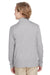 Team 365 TT31HY Youth Zone Sonic Performance Moisture Wicking 1/4 Zip Sweatshirt Heather Grey Model Back