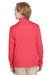 Team 365 TT31HY Youth Zone Sonic Performance Moisture Wicking 1/4 Zip Sweatshirt Heather Red Model Back