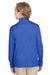 Team 365 TT31HY Youth Zone Sonic Performance Moisture Wicking 1/4 Zip Sweatshirt Heather Royal Blue Model Back