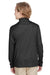 Team 365 TT31HY Youth Zone Sonic Performance Moisture Wicking 1/4 Zip Sweatshirt Heather Black Model Back