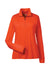 Team 365 TT31W Womens Zone Performance Moisture Wicking 1/4 Zip Sweatshirt Orange Flat Front