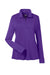 Team 365 TT31W Womens Zone Performance Moisture Wicking 1/4 Zip Sweatshirt Purple Flat Front