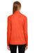 Team 365 TT31W Womens Zone Performance Moisture Wicking 1/4 Zip Sweatshirt Orange Model Back