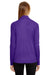 Team 365 TT31W Womens Zone Performance Moisture Wicking 1/4 Zip Sweatshirt Purple Model Back