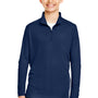 Team 365 Youth Zone Performance Moisture Wicking 1/4 Zip Sweatshirt - Dark Navy Blue