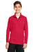 Team 365 TT31Y Youth Zone Performance Moisture Wicking 1/4 Zip Sweatshirt Red Model Front