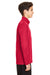 Team 365 TT31Y Youth Zone Performance Moisture Wicking 1/4 Zip Sweatshirt Red Model Side