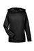 Team 365 TT41Y Youth Zone Performance Moisture Wicking Long Sleeve Hooded T-Shirt Hoodie Black Flat Front