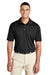 Team 365 TT51 Mens Zone Performance Moisture Wicking Short Sleeve Polo Shirt Black Model Front