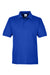 Team 365 TT51 Mens Zone Performance Moisture Wicking Short Sleeve Polo Shirt Royal Blue Flat Front