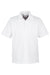 Team 365 TT51 Mens Zone Performance Moisture Wicking Short Sleeve Polo Shirt White Flat Front