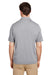 Team 365 TT51H Mens Zone Sonic Moisture Wicking Short Sleeve Polo Shirt Heather Grey Model Back