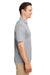 Team 365 TT51H Mens Zone Sonic Moisture Wicking Short Sleeve Polo Shirt Heather Grey Model Side