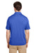 Team 365 TT51H Mens Zone Sonic Moisture Wicking Short Sleeve Polo Shirt Heather Royal Blue Model Back